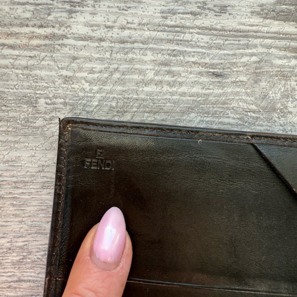 Vintage Fendi TriFold Diamond Print Wallet - Picture 16 of 16